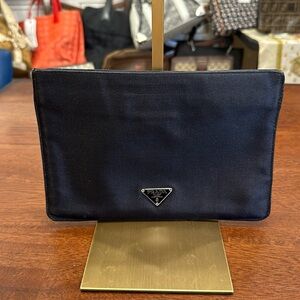 *Sold* Prada black nylon pouch